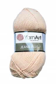 100g włóczka bawełna akryl Jeans Plus 73 łosoś