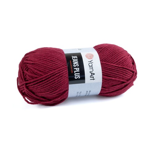 włóczka Jeans Plus bordowa 66