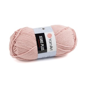100g włóczka bawełna akryl Jeans Plus 83 blady róż