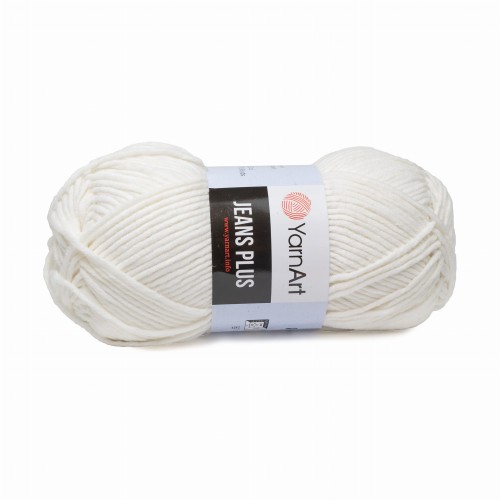włóczka Jeans Plus biała 01