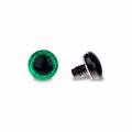oczy do maskotek brokatowe zielone 20mm
