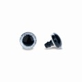 oczy do maskotek brokatowe 16mm srebrne