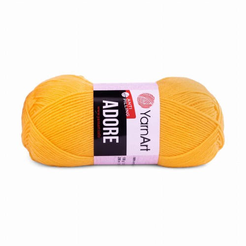 włóczka akryl antypilling Adore żółty 355
