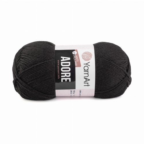 włóczka akryl antypilling Adore czarny 354