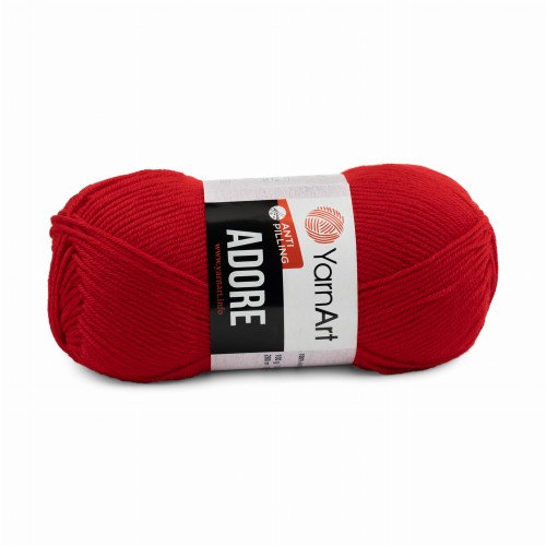 włóczka akryl antypilling Adore czerwony 352