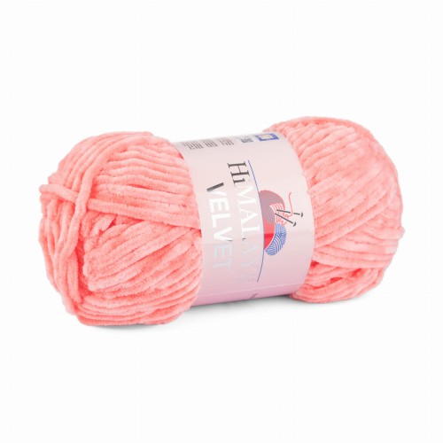 pluszowa włóczka Himalaya Velvet 23 łososiowa