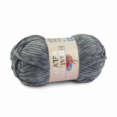 pluszowa włóczka Himalaya Velvet 20 szara