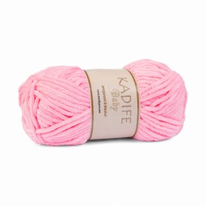 100g włóczka pluszowa Kadife Baby różowa 007