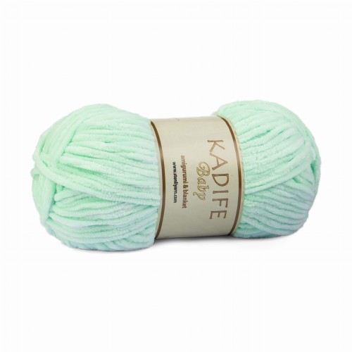 100g włóczka pluszowa Kadife Baby miętowa 004