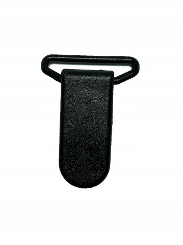 klips do smoczka czarny, plastikowy