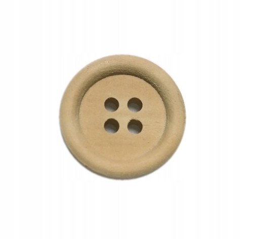 drewniane guziki 18mm naturalne