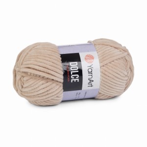 100g włóczka poliester YarnArt Dolce jasny beż 771