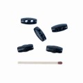 5szt mini guziki kołki 15mm kołeczki czarne z zapałką