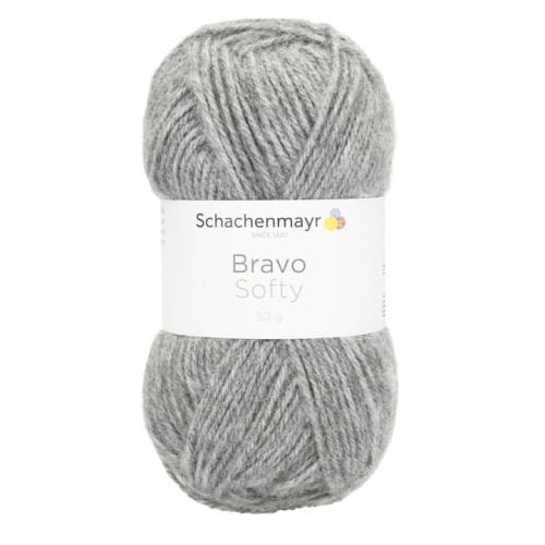 włóczka akryl Bravo Softy popiel 295