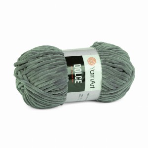 100g włóczka poliester YarnArt Dolce szary 760