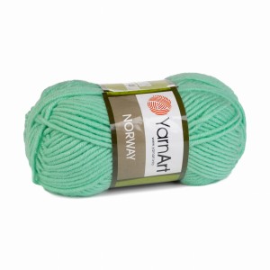 100g włóczka gruby akryl YarnArt Norway mięta 841
