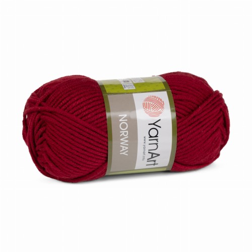 włóczka gruby akryl YarnArt Norway bordo 43
