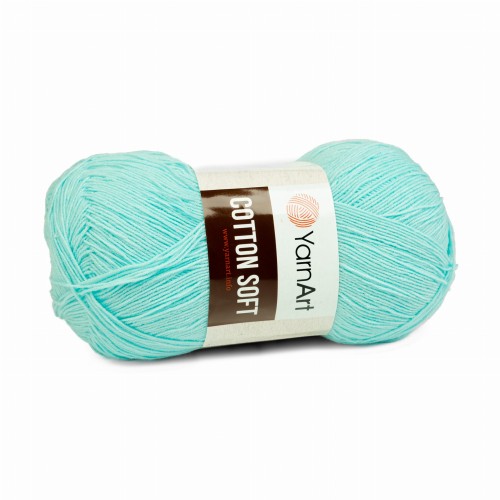 włóczka bawełna akryl YarnArt Cotton Soft 76 jasny turkus