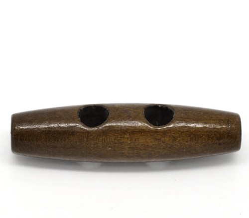 guzik kołek duży brązowy 5cm