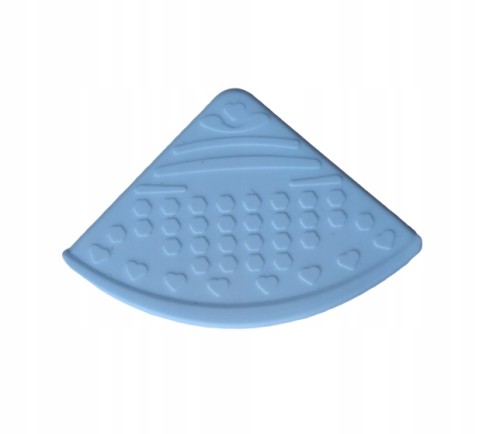 silikonowy gryzak narożnikowy błękitny