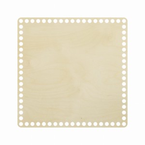 1szt dno baza do koszyka, otwór 7mm, 20cm, kwadrat