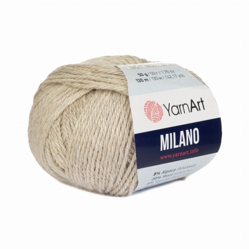 Włóczka z wełną i alpaką Milano beżowa 870