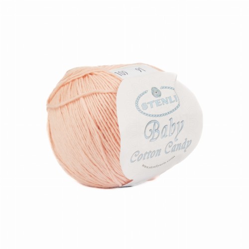 włóczka bawełna  Stenli Yarn Baby Cotton Candy łosoś 109