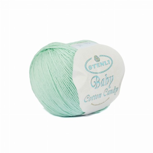 włóczka bawełna  Stenli Yarn Baby Cotton Candy miętowa 31