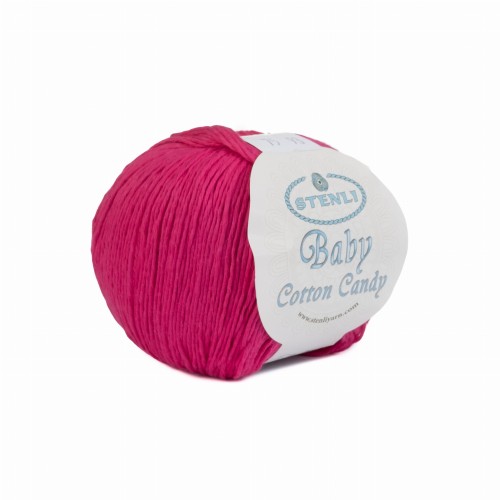 włóczka bawełna  Stenli Yarn Baby Cotton Candy fuksja 75