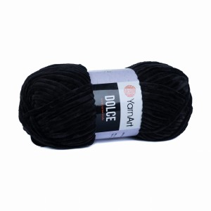 100g włóczka poliester YarnArt Dolce czarny 742