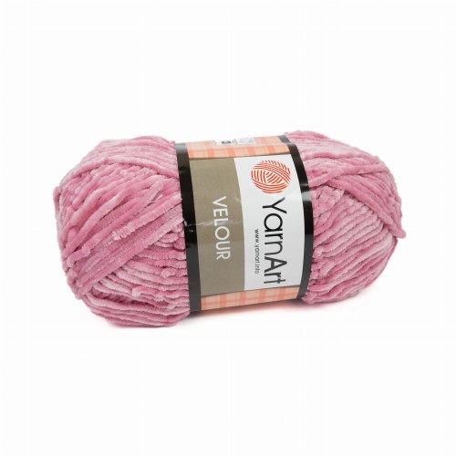 włóczka poliester YarnArt Velour róż 862