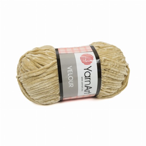 włóczka poliester YarnArt Velour beżowy 843