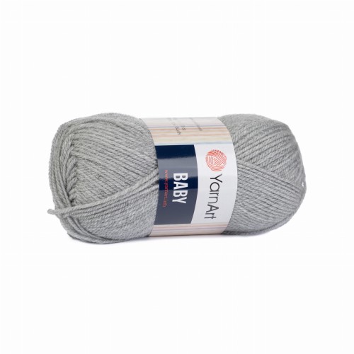 akryl YarnArt Baby popielata 195