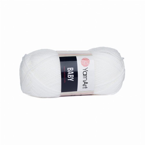 akryl YarnArt Baby biała 501