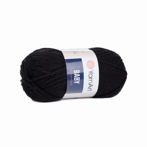 akryl YarnArt Baby czarna 585