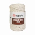 sznurek makrama Macrame Rope 3mm kremowy 752