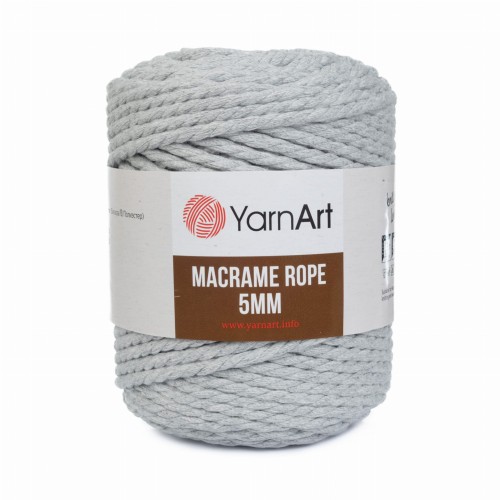 sznurek makrama Macrame Rope 5mm popiel 756