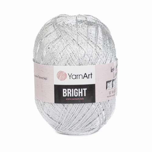 kordonek yarnart bright ze srebrną nitką 128