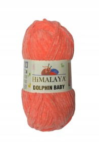 100g włóczka poliester Himalaya Dolphin Baby róż neon 332