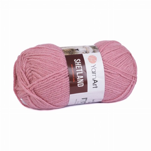 włóczka wełna Yarnart Shetland różowa 508