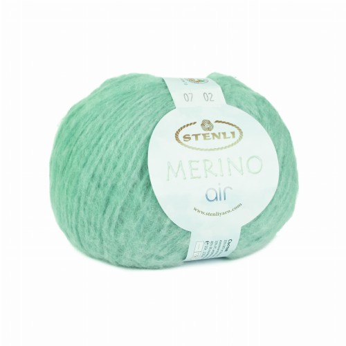 wełna merynos Stenli Yarn Merino Air 07 zielony