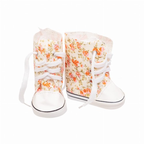 buty dla lalek wysokie kremowe