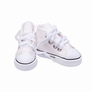 1 para buty dla lalek trampki 7cm białe
