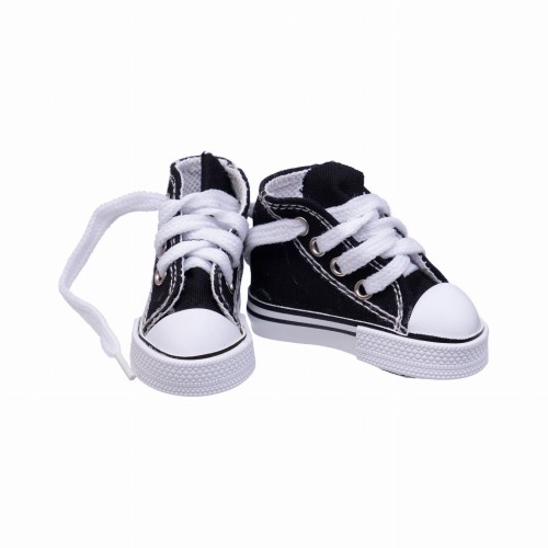 buty dla lalek trampki czarne
