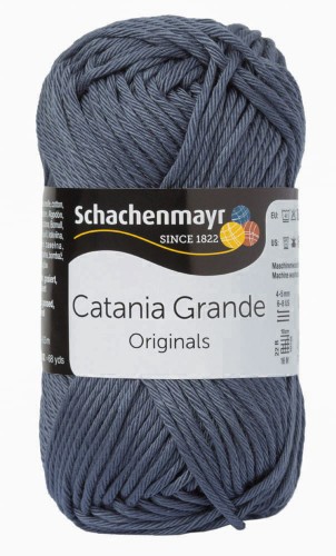 włóczka bawełna Catania Grande 393 stalowa