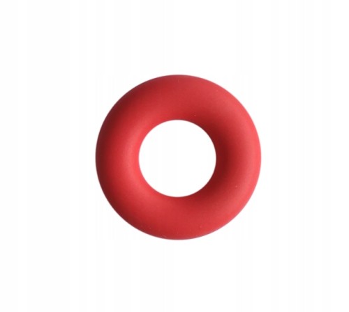 silikonowa zawieszka donut jasnoczerwony