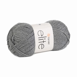 100g włóczka 100% akryl YarnArt Elite szary 29