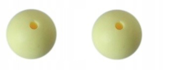 koraliki silikonowe 12mm jasnożółte