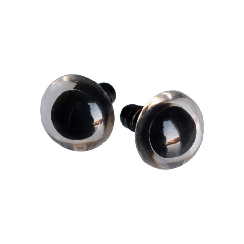 oczka zaciskowe 13,5mm przezroczyste
