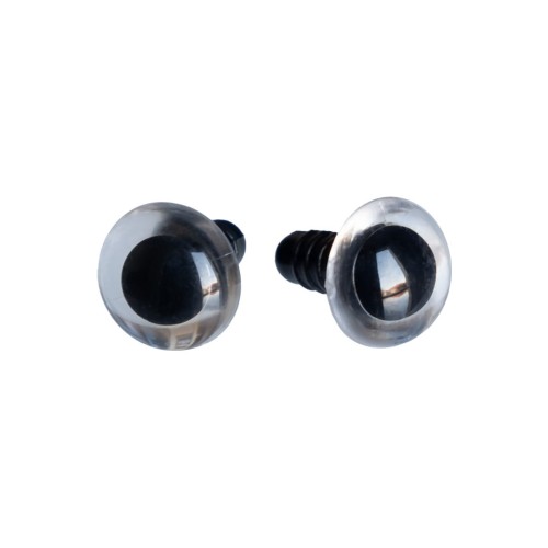 oczka zaciskowe 12mm przezroczyste